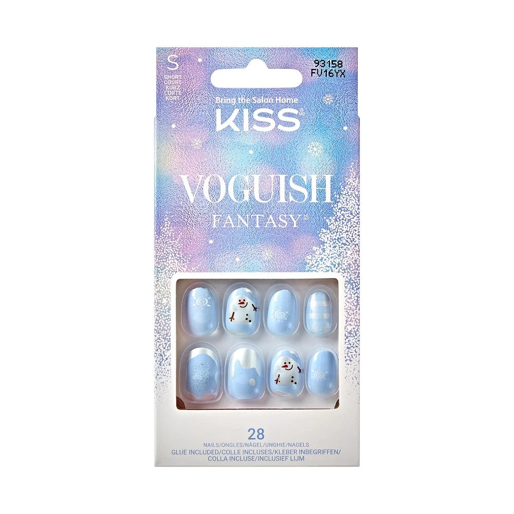 KISS Voguish Fantasy Holiday Nails - Snowman Nose - Bellso